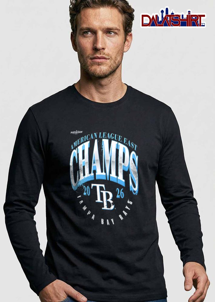 Tampa Bay Rays American League East Champs large text logo graphic 2026 shirt
