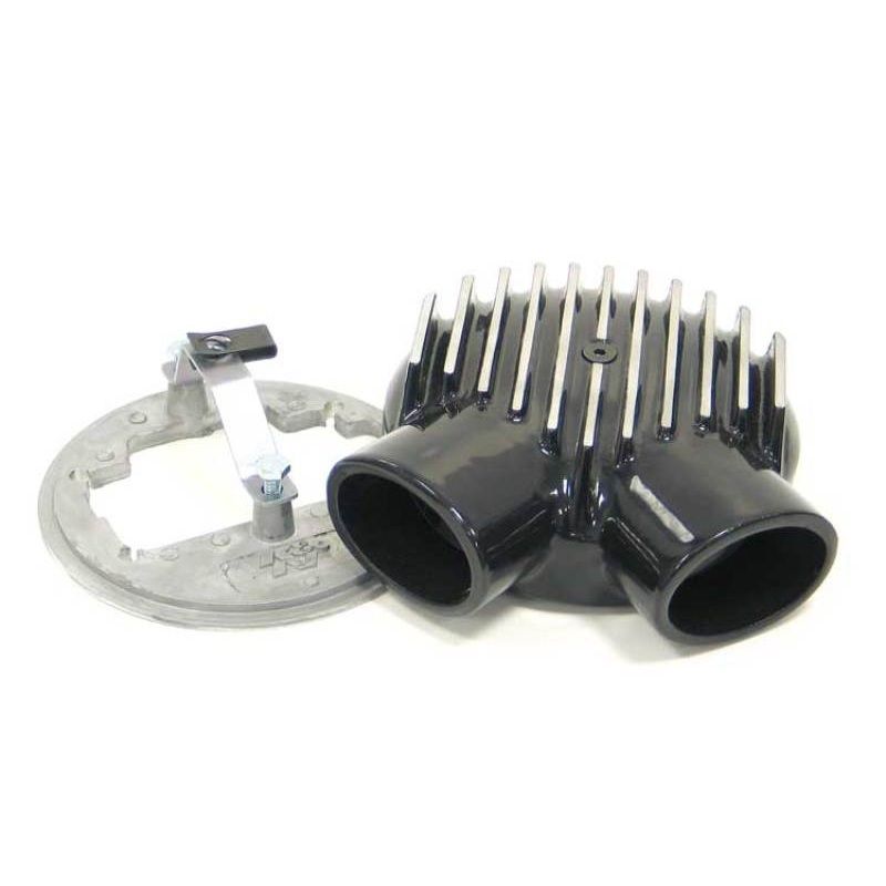 K&N Universal Plenum 6.875in L x 5.75in Outer Dia – Black – Weber DGV Carburetor