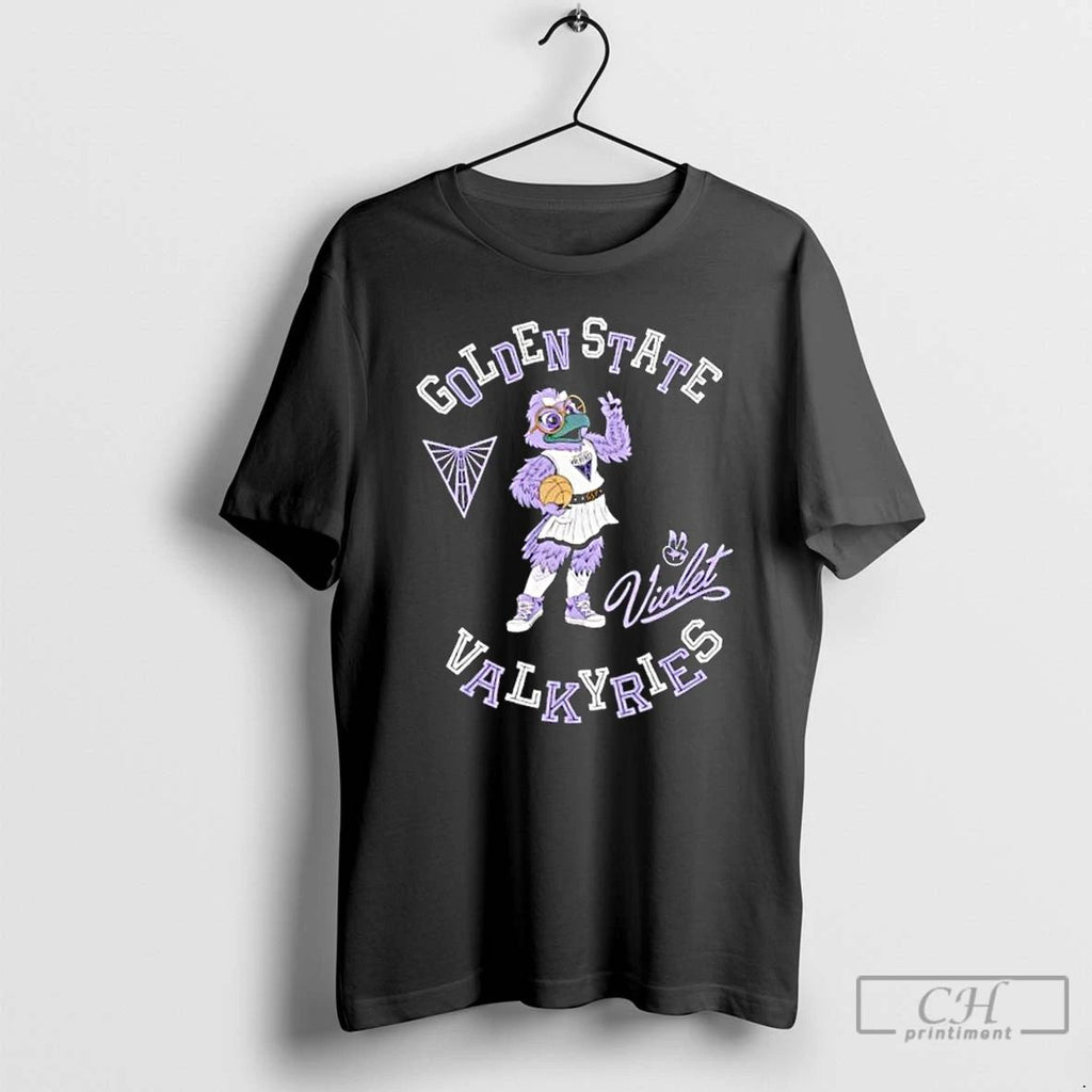Classic Golden State Valkyries Violet Mascot T Shirts Hoodie Longsleeve