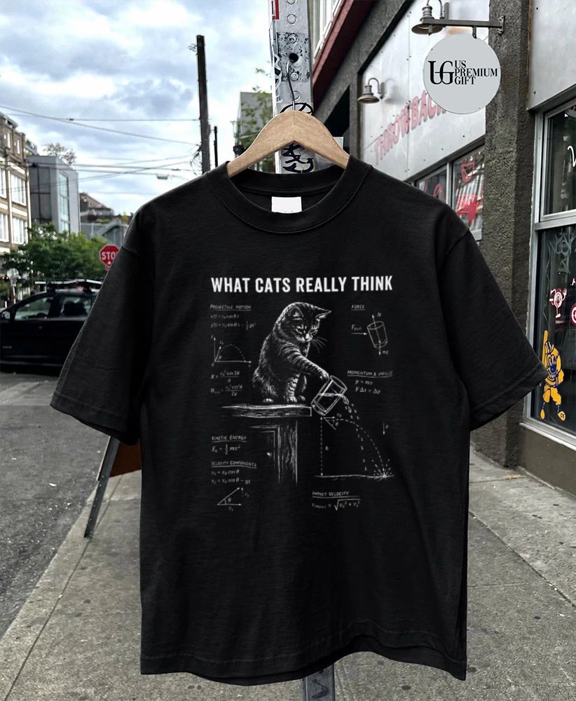 What Cats Really Think Physics Equations shirt