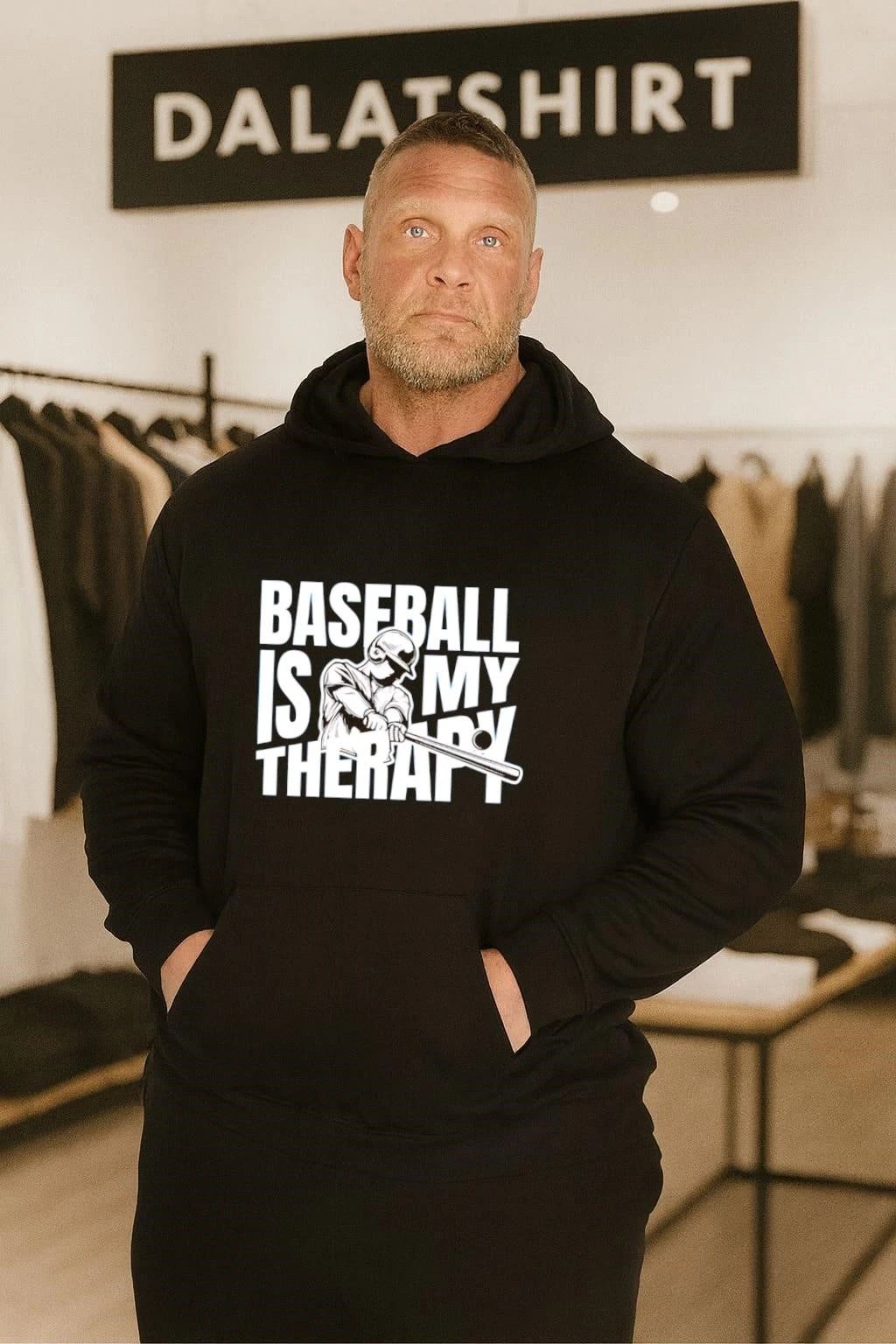 Baseball Is My Therapy Player Hitting Ball shirt
