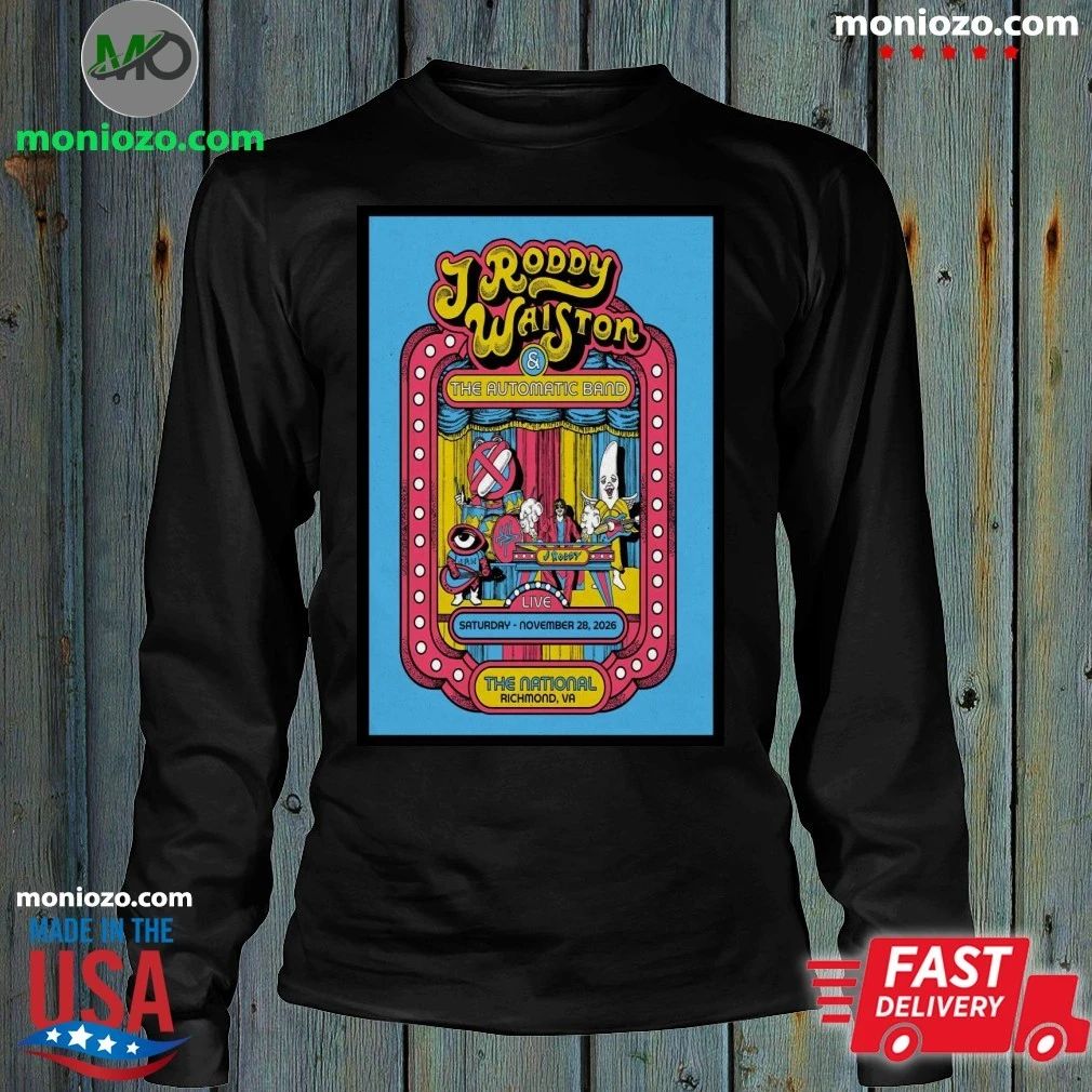 J Roddy Walston & The Automatic Band at The National in Richmond on 28 November 2026 Poster Shirt