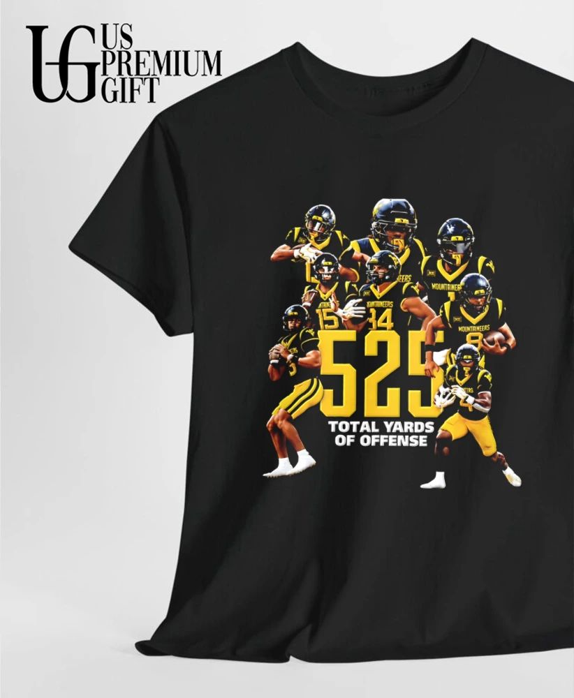 Virginia Mountaineers 525 Total Yards of Offense West shirt