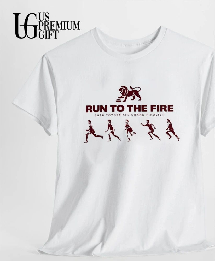 Run to the Fire Brisbane Lions 2026 Toyota AFL Grand Final shirt