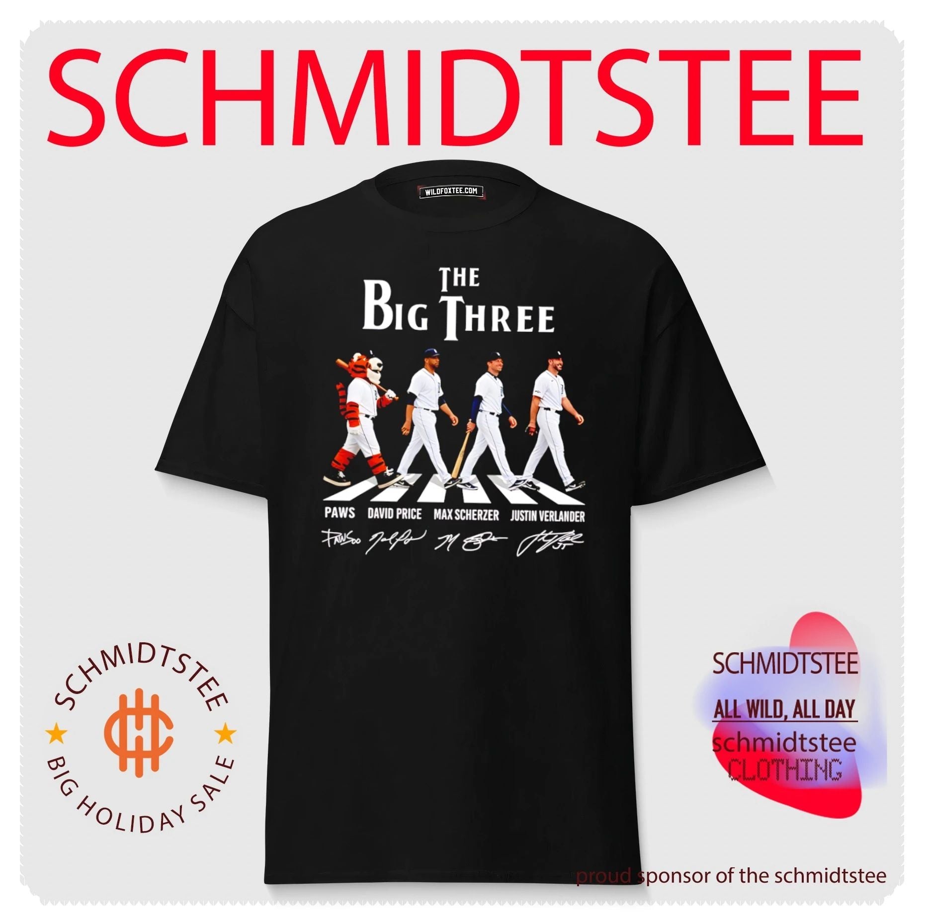 Detroit Tigers The Big Three Abbey Road signature shirt