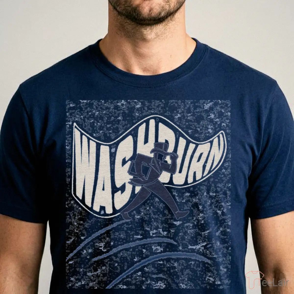 Washburn Waving Flag Vintage Blue T-Shirt