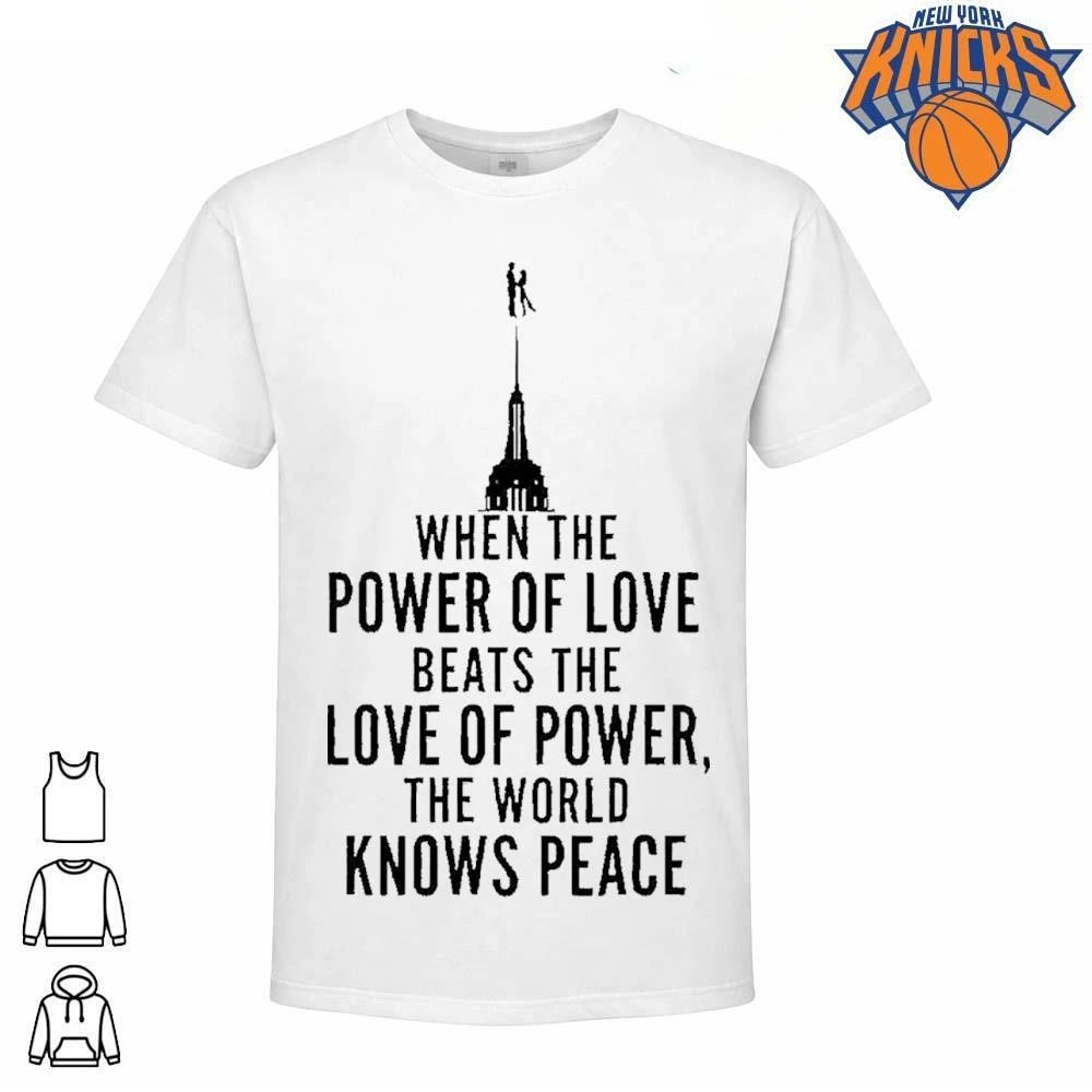 When The Power Of Love Beats The Love Of Power The NYC Skyline shirt