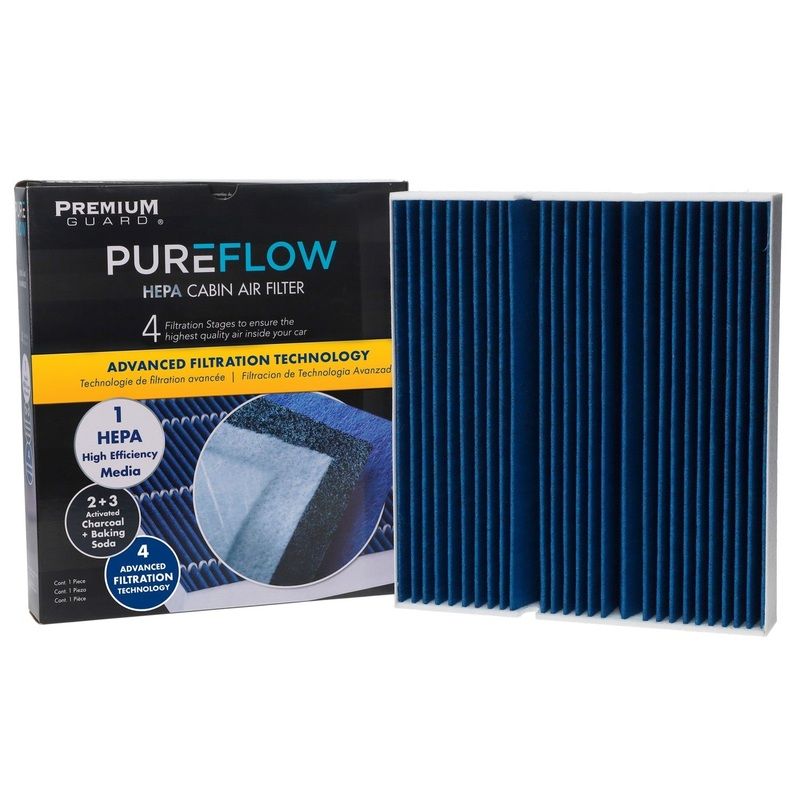 PUREFLOW 2027 Mercedes-Benz CLA250 Cabin Air Filter with HEPA and Antibacterial Technology, PC99555HX