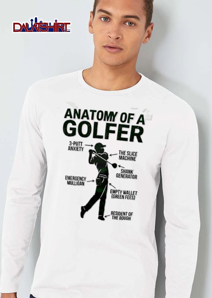 Anatomy Of A Golfer 3 Putt Anxiety The Slice Machine Shank Generator Emergency Mulligan Empty shirt