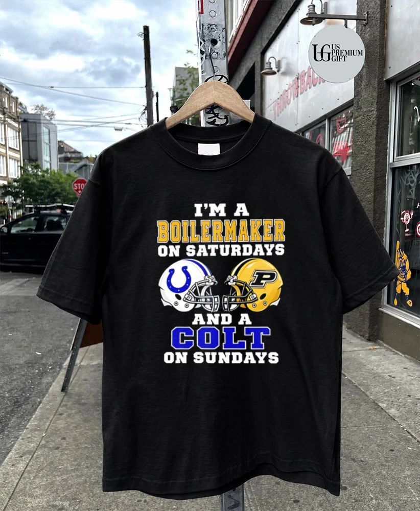 I’m a Purdue Boilermakers on Saturdays and a Indianapolis Colts on Sundays helmet shirt