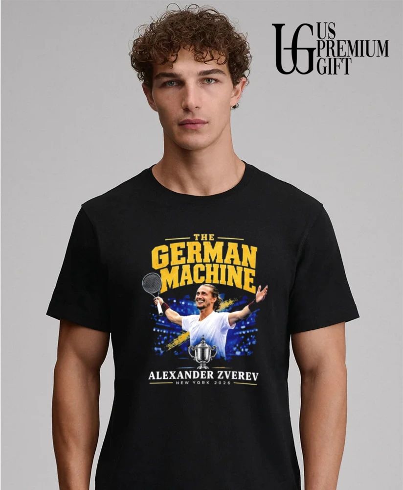 Alexander Zverev The German Machine US Open Tennis Champion 2026 shirt