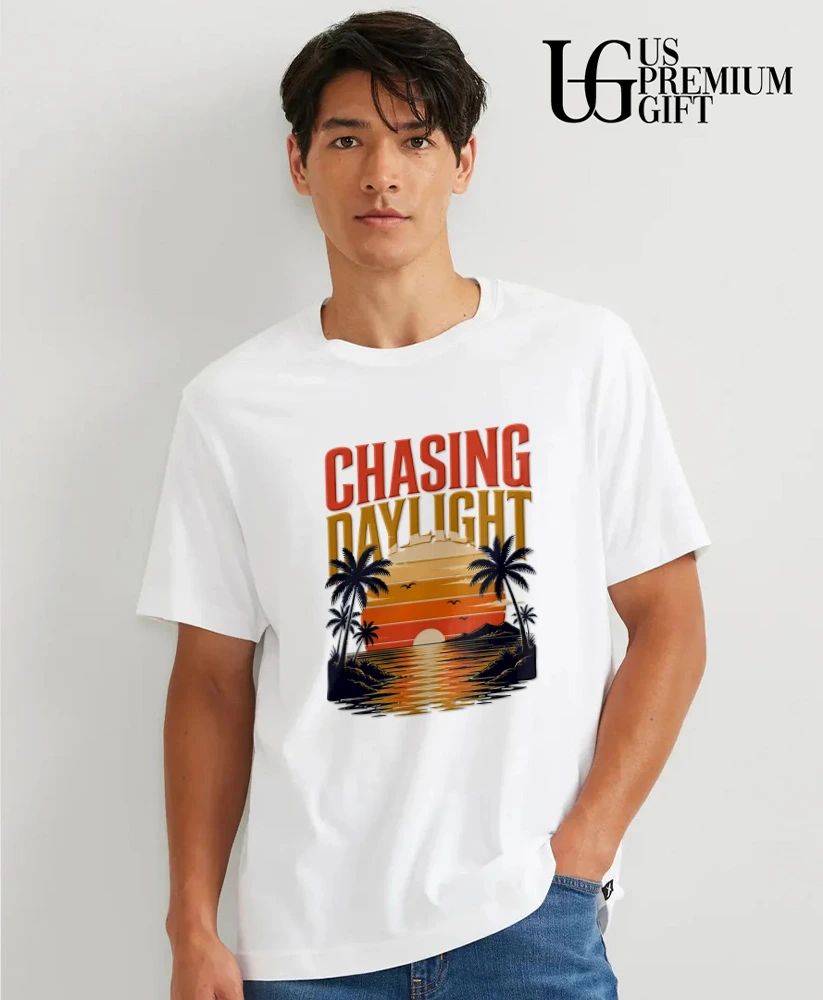 Tropical Beach Sunset Scenery Chasing Daylight shirt