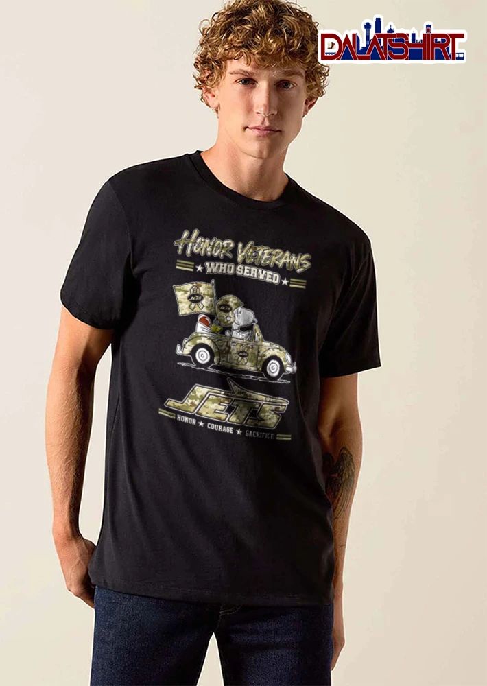 New York Jets x Peanuts Honor Veterans shirt