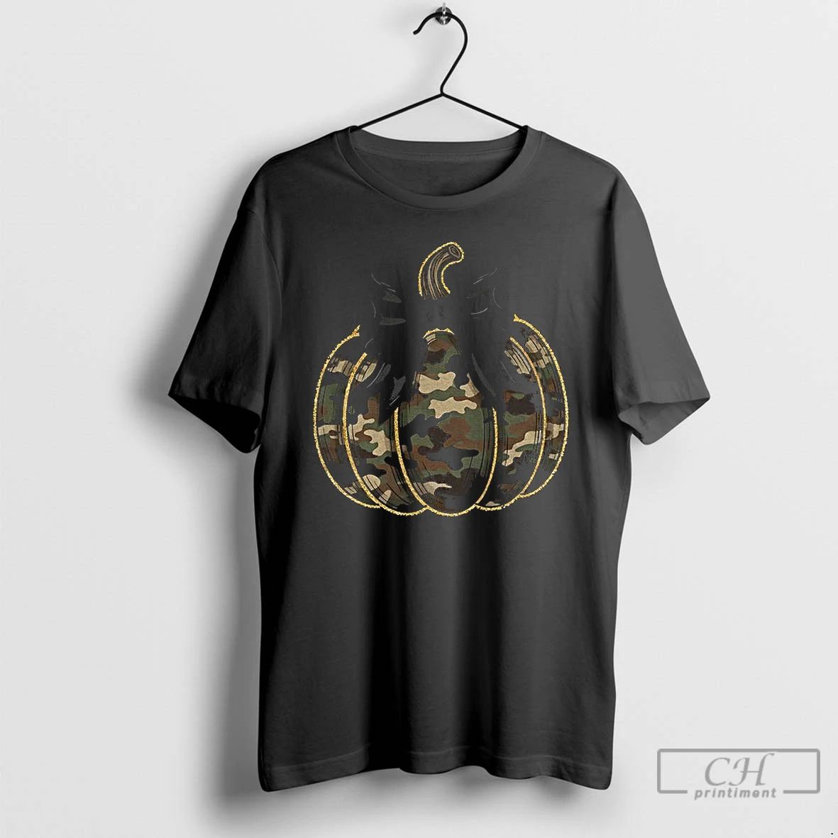 Camo Pumpkin Glitter Coquette Fall Pumpkin Thanksgiving T Shirts