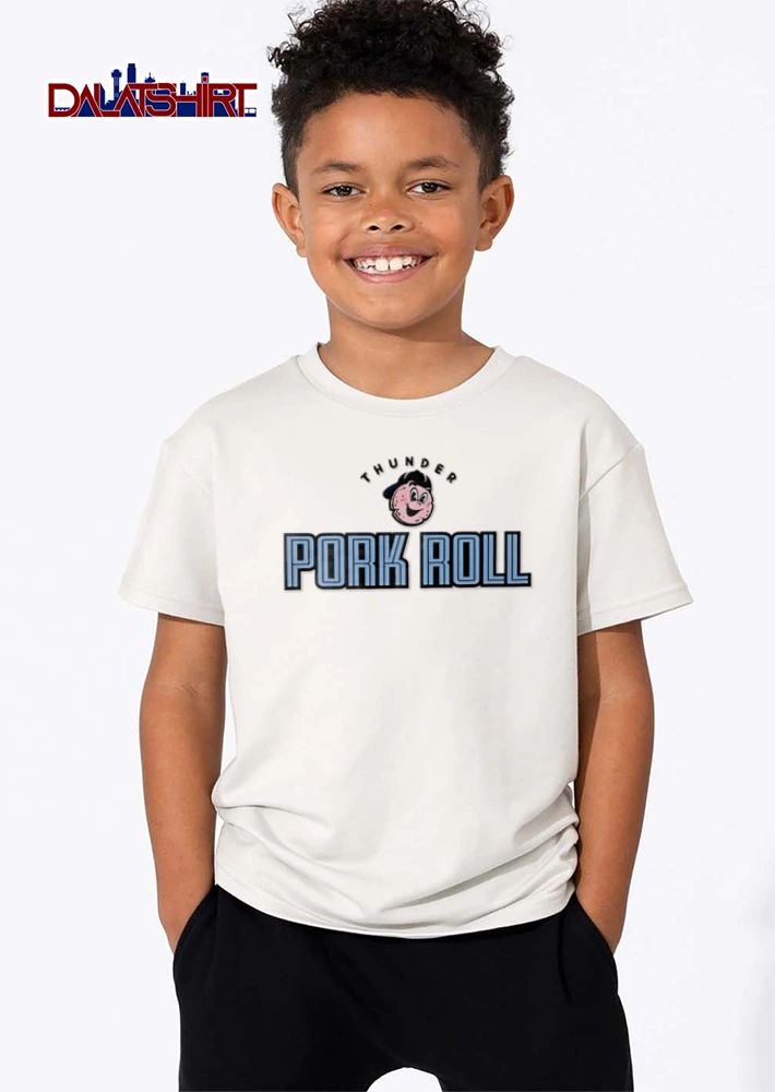 Thunder Pork Roll cartoon pork roll character hat shirt