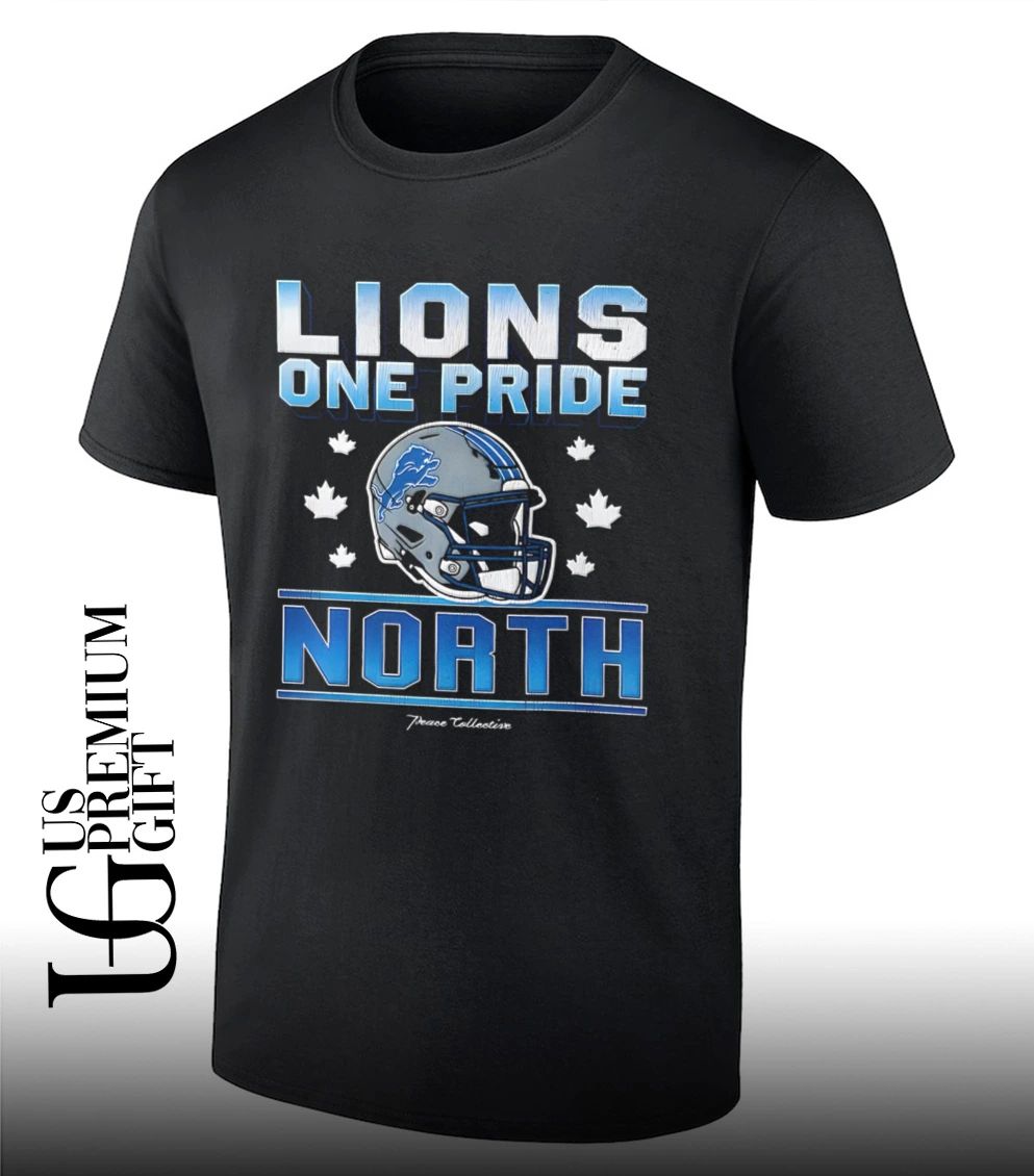 One Pride North Detroit Lions helmet shirt