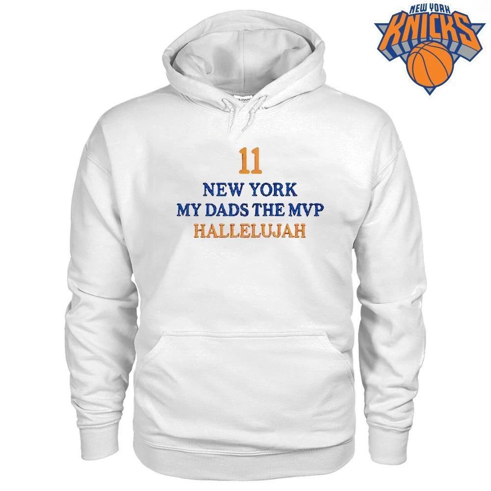 Jalen Brunson New York 11 My Dad’s the MVP Hallelujah shirt