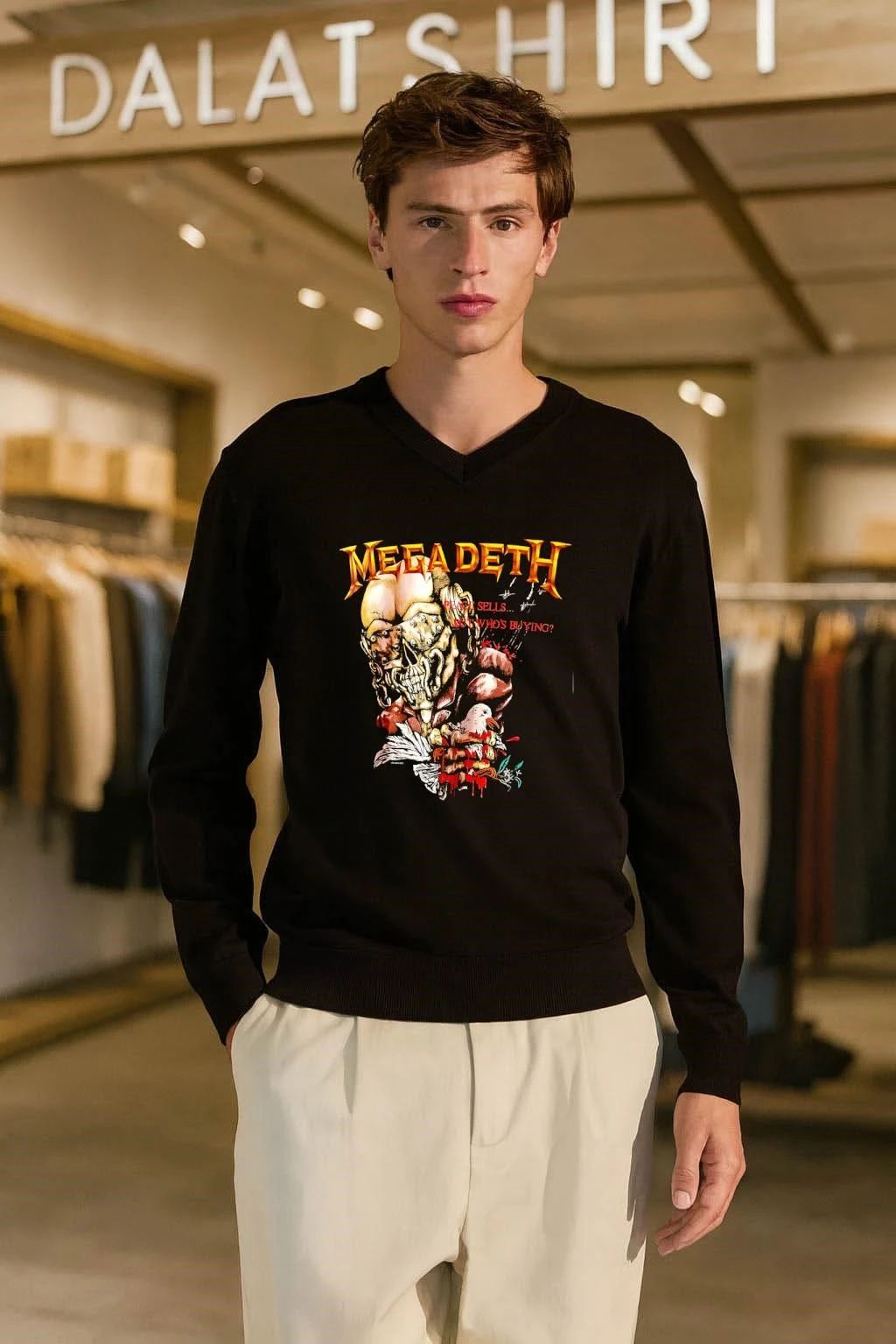 Megadeth Vic Rattlehead Peace Sells But Whos Buying Band shirt