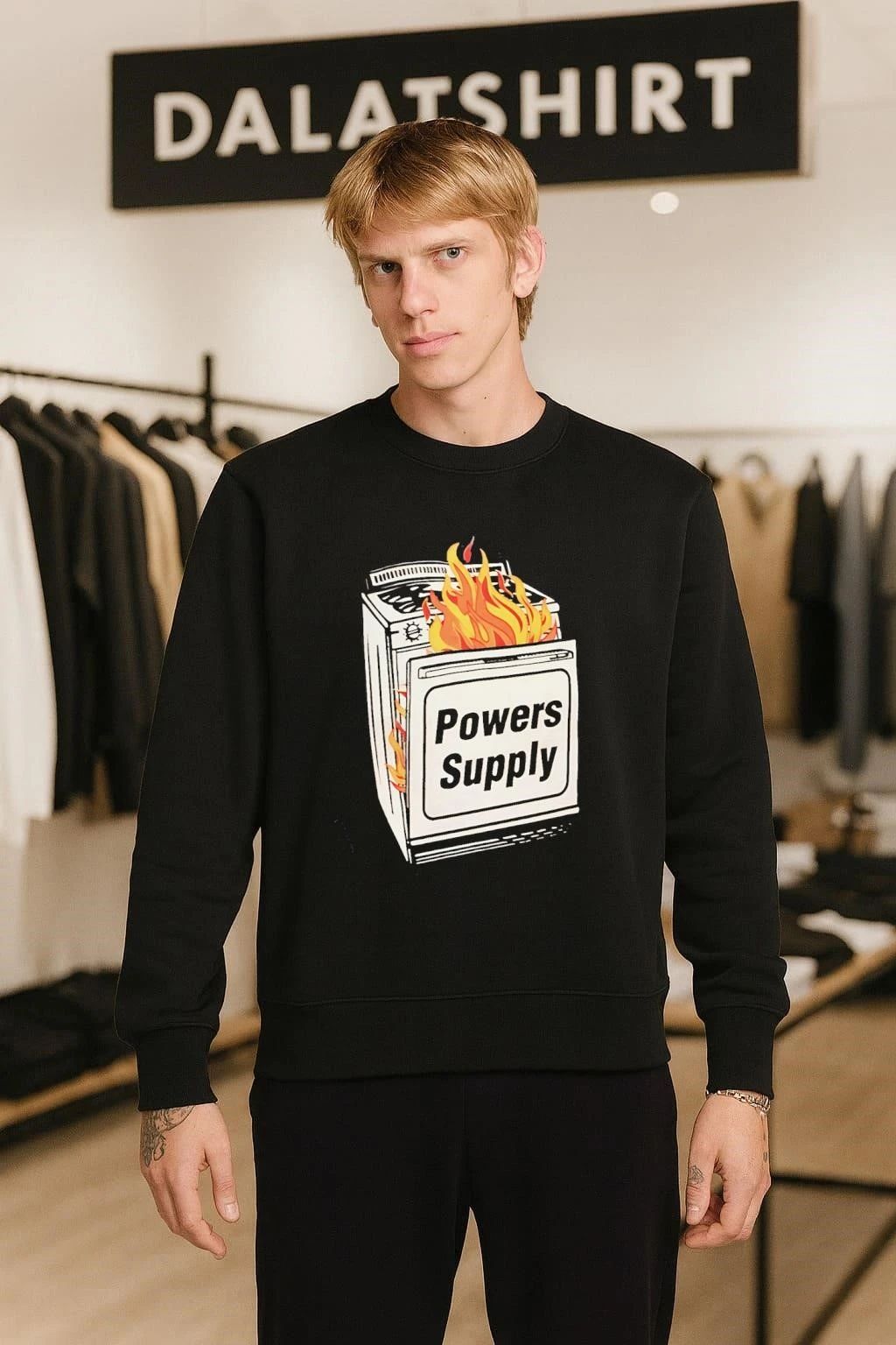Burning Powers Supply Stove shirt