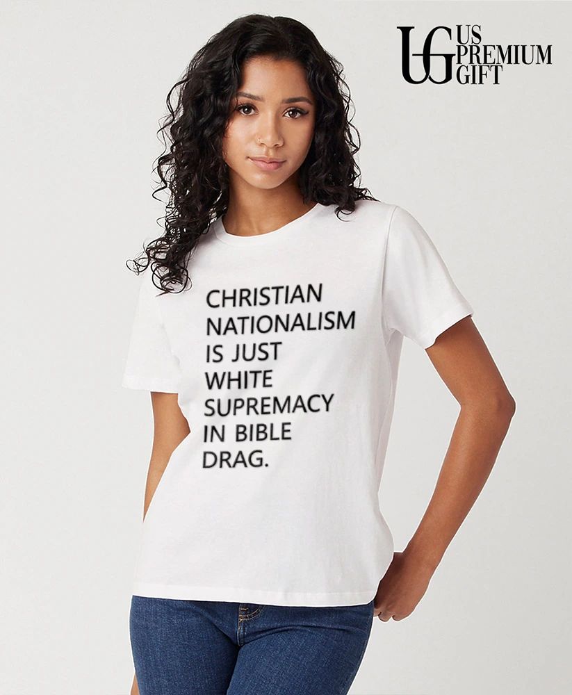 Tom Powell Jr Christian Nationalism Is Just White Supremacy In Bible Drag shirt