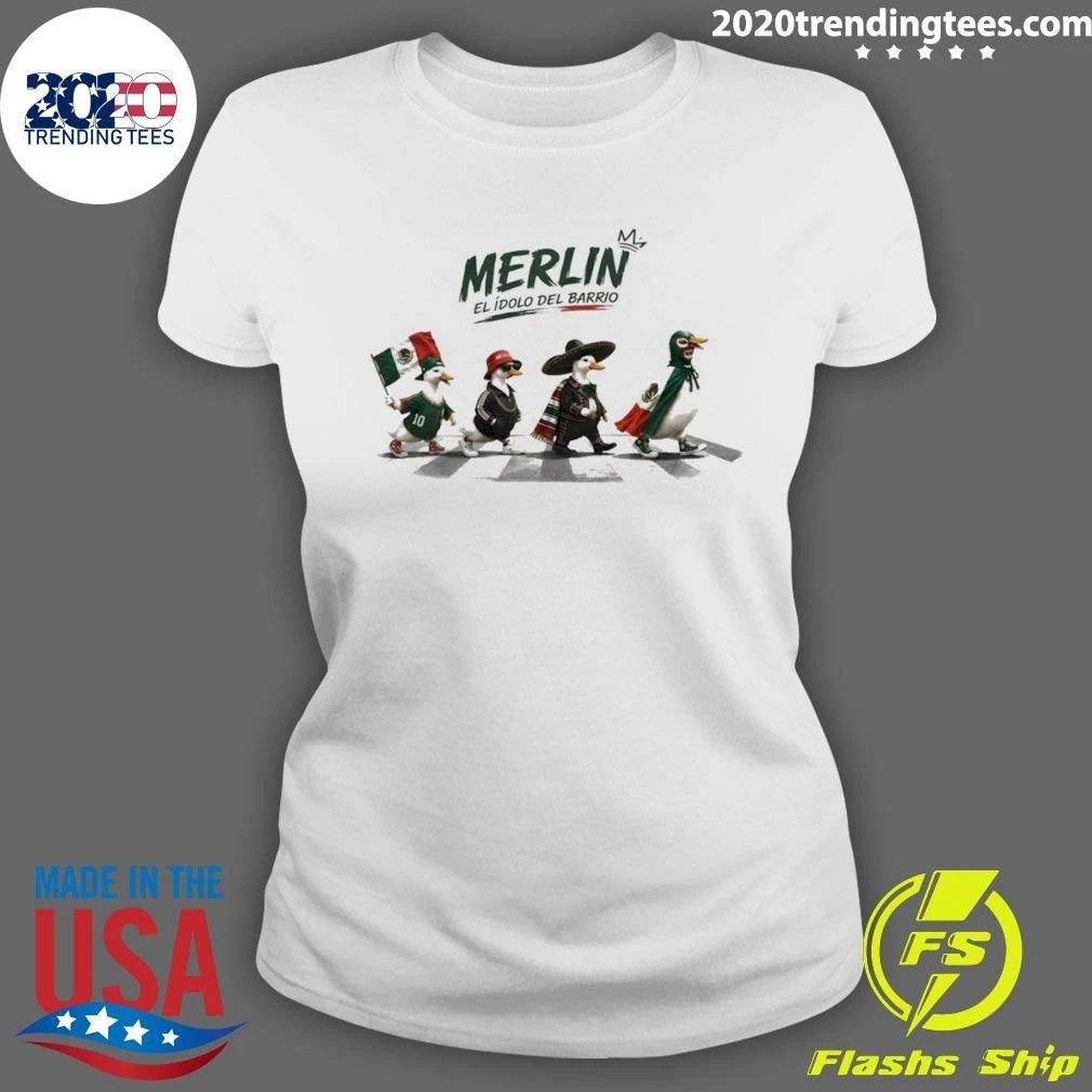 Goose Merlin El Idolo Del Barrio Mexico World Cup 2026 Abbey Road Shirt