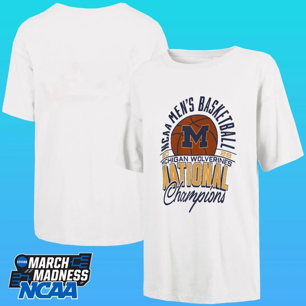 Michigan Wolverines Pressbox Women’s 2026 NCAA Men’s Basketball National Champions Janise Shirt