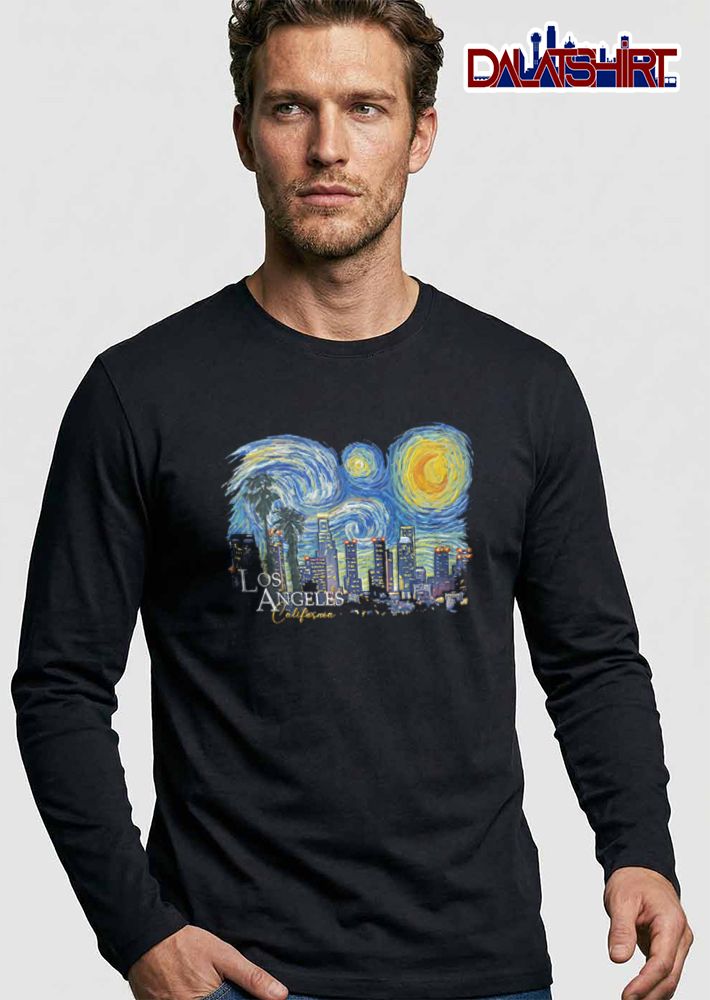 Starry Night Los Angeles California T-Shirt