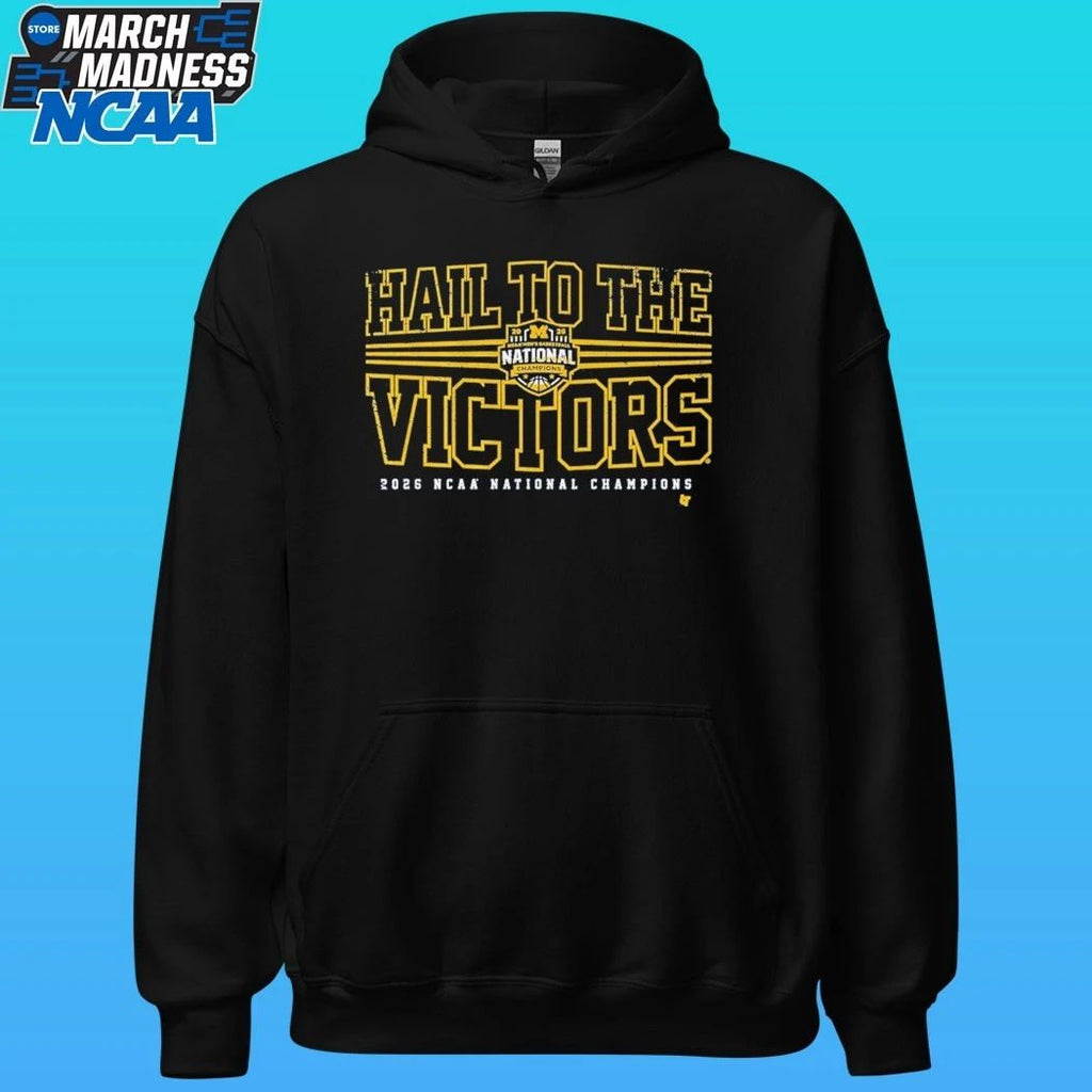 Michigan Wolverines MBB 2026 National Champions Hail To The Victors Shirt