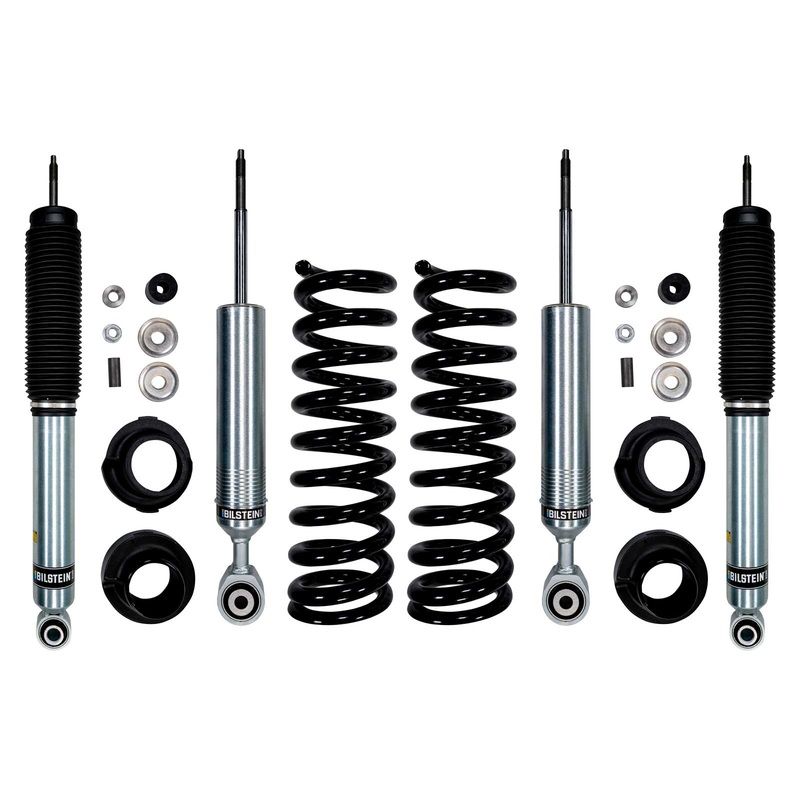 Bilstein 6112 Strut & Spring + Rear B8 6100 Shocks Set for 2023-2024 Toyota Sequoia 4WD w/2.1-3.1″ lift