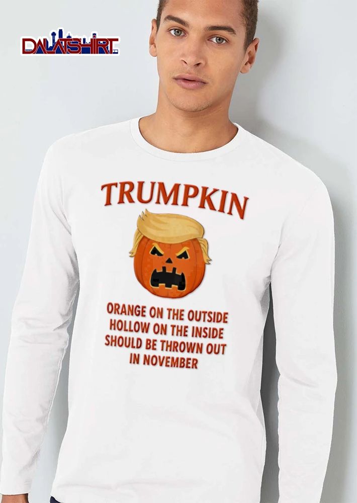 Trumpkin Orange On The Outside Hollow On The Inside Should Be Thrown Out In November shirt