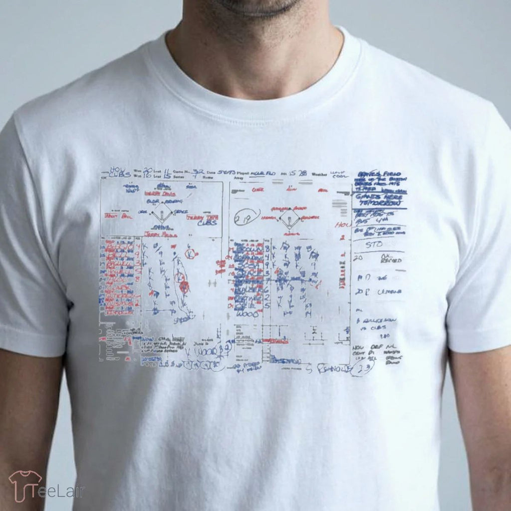 PAT HUGHES KERRY WOOD 20 STRIKEOUT SCOREBOOK T-Shirt