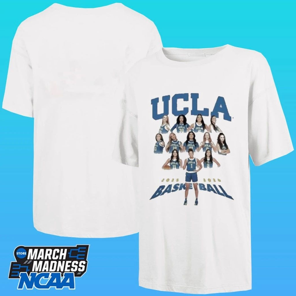 Coach Daniels Ucla Women’s Basketball 2025 2026 Team Collage Shirt
