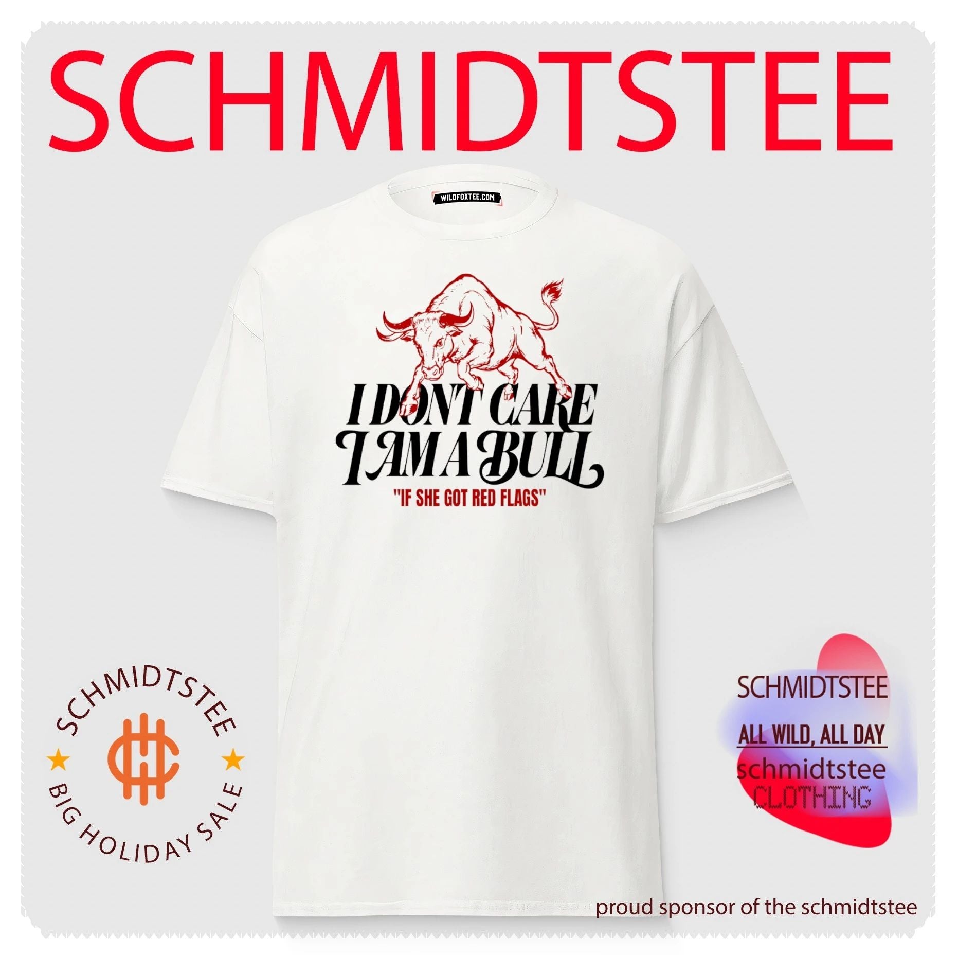 I Don’t Care I Am a Bull If She Got Red Flags shirt