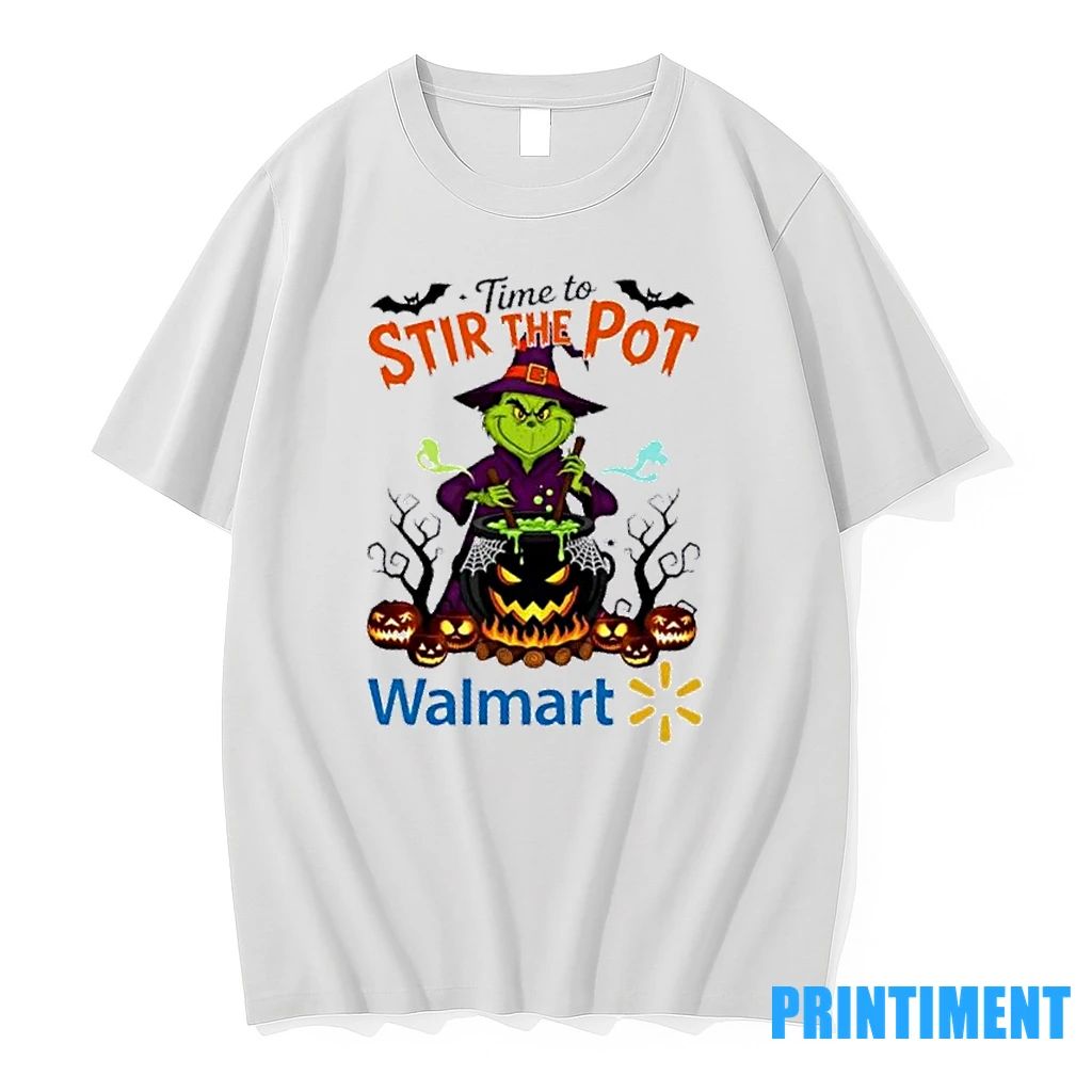 Time To Stir The Pot Walmart X Grinch Happy Halloween Tshirts Sweater