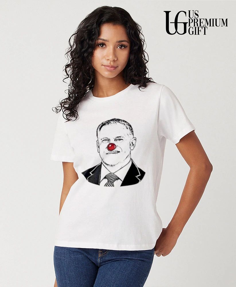 Hunter Yurachek clown portrait shirt