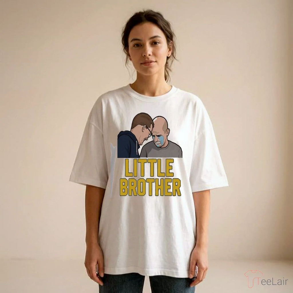 Michigan Wolverines Vs Uconn Huskies Dusty May And Dan Hurley Funny Little Brother Crying Shirt