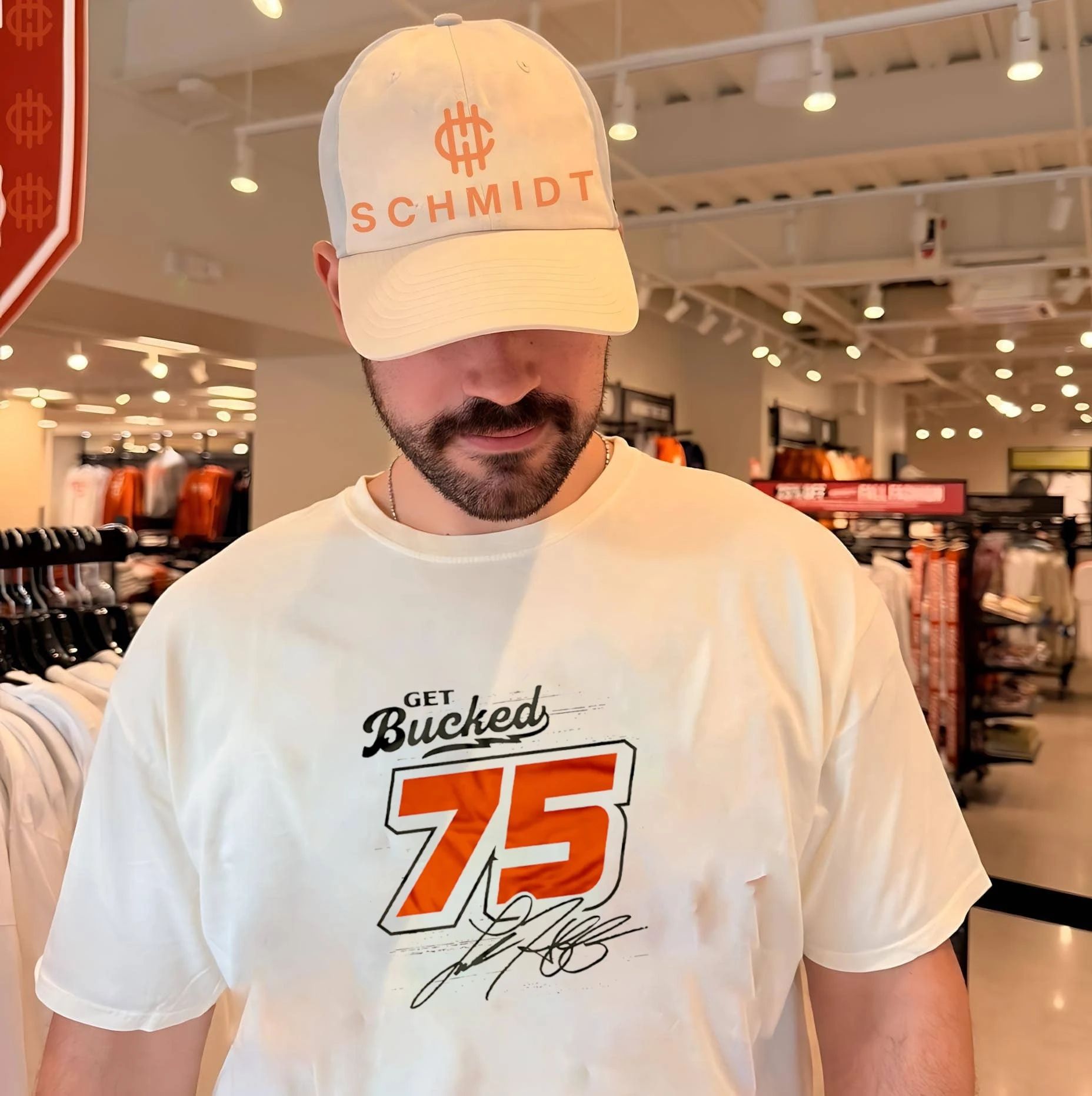 Get Bucked 75 Distressed Signature racing shirt