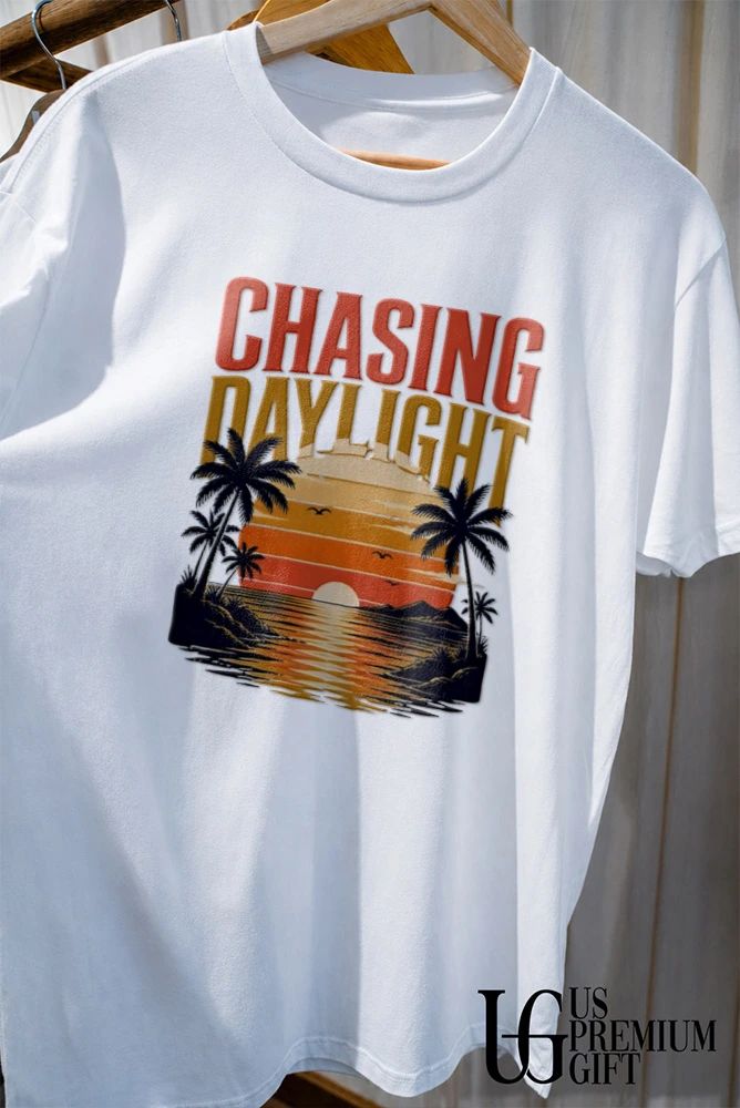 Tropical Beach Sunset Scenery Chasing Daylight shirt