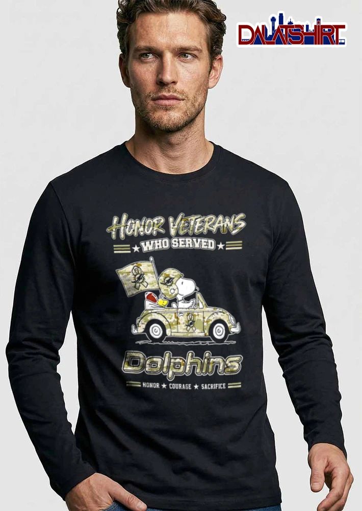 Miami Dolphins x Peanuts Honor Veterans shirt