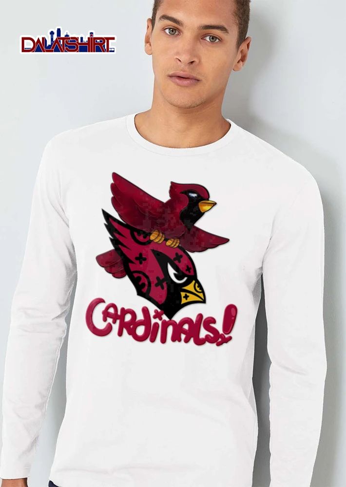 Arizona Cardinals red cardinal bird mascot logo shirt