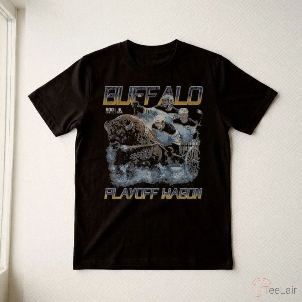 Buffalo Hockey 2026 Playoff Wagon WHT T-Shirt