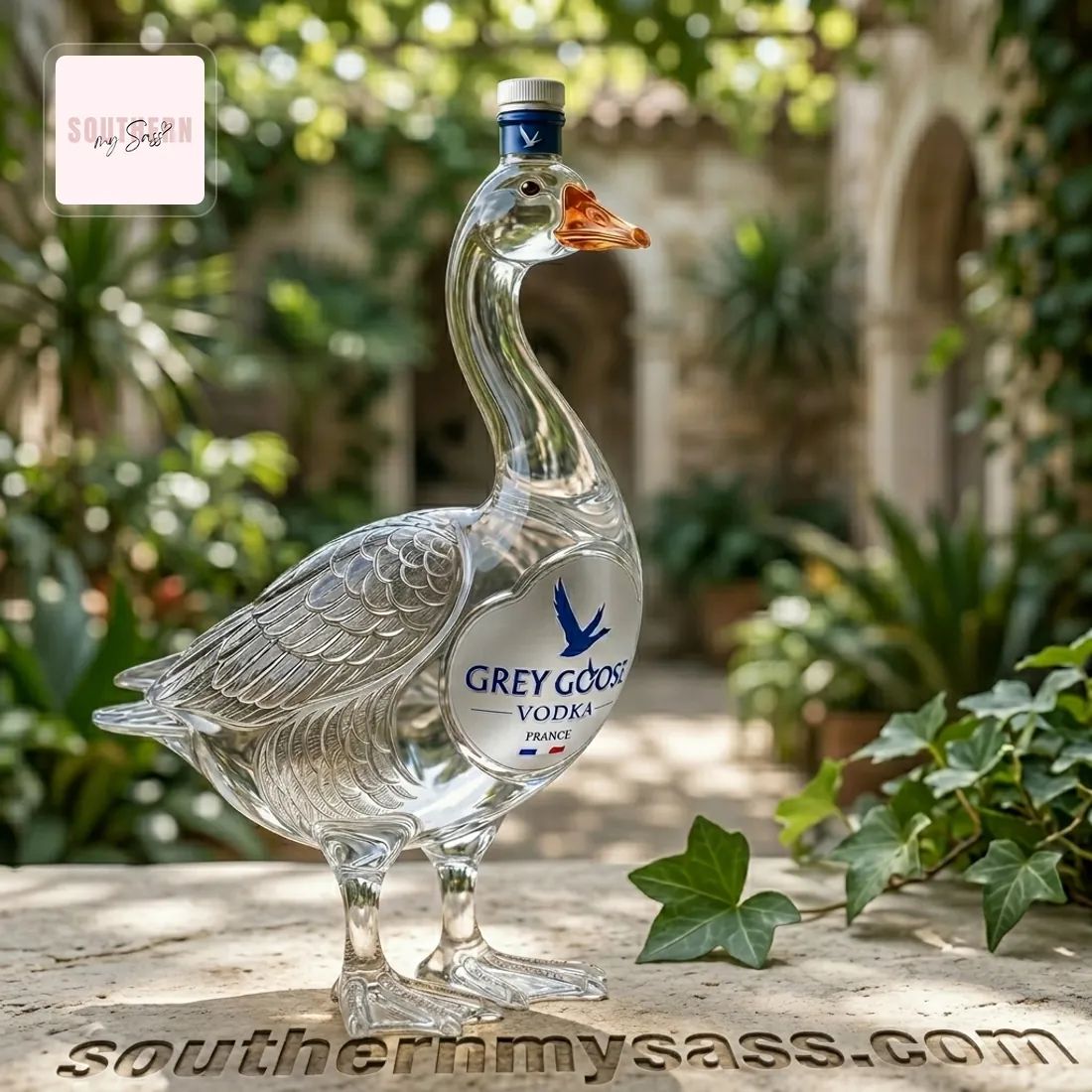 Grey Goose Vodka Premium Whiskey Bottle