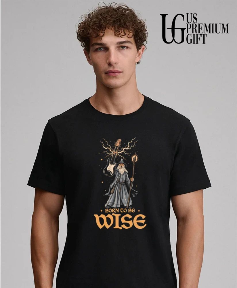 Gandalf Born to Be Wise Wizard Guitarist shirt