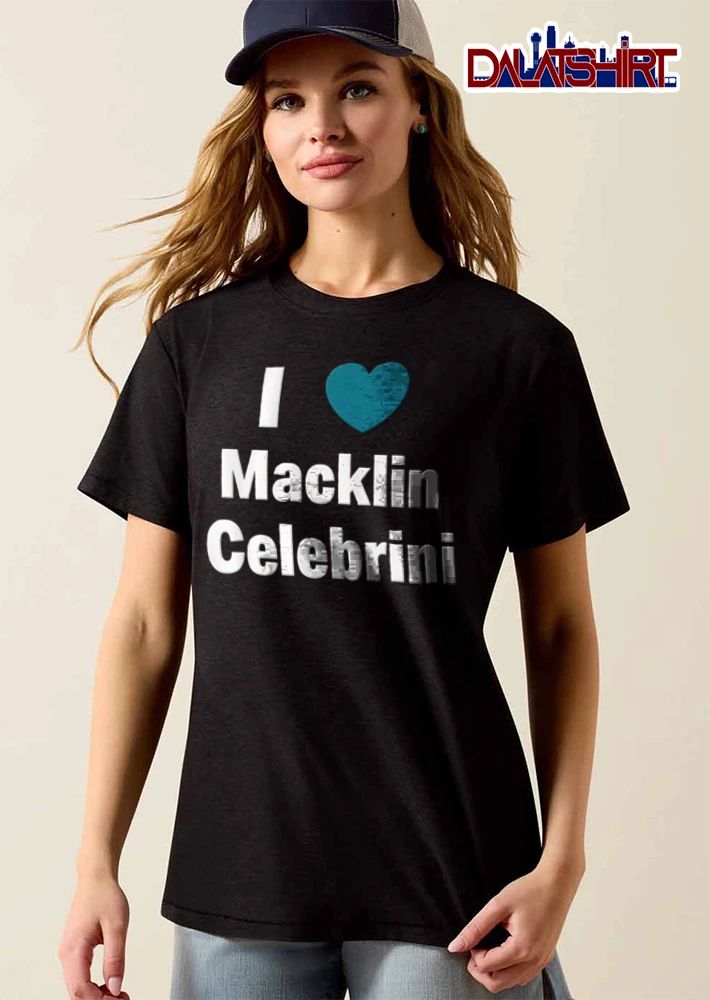 San Jose Sharks Macklin Celebrini I Macklin Celebrini heart symbol text design shirt