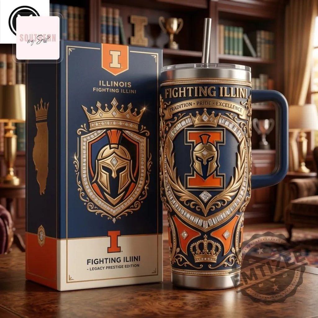 Illinois Fighting Illini Premium 40oz Tumbler