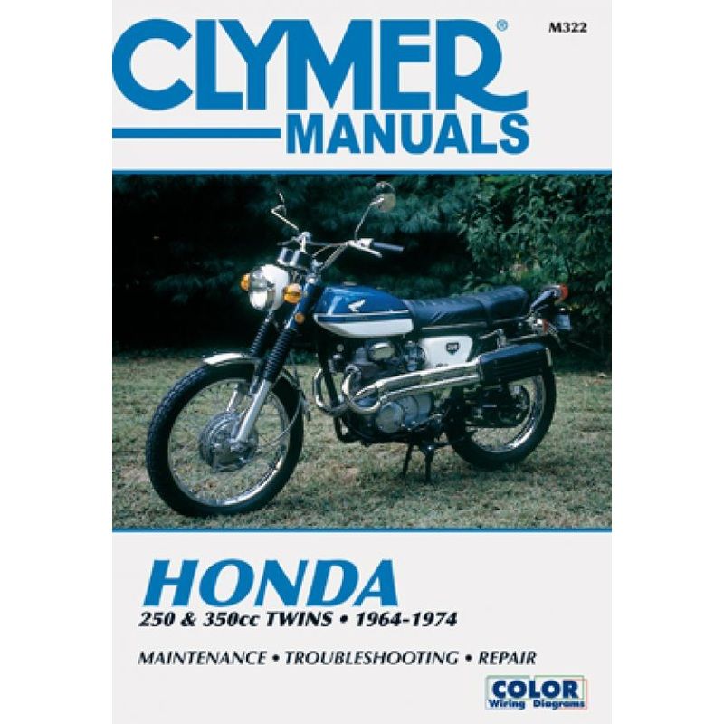 Honda 250 & 350 CC Twins Motorcycle (1964-1974) Service Repair Manual