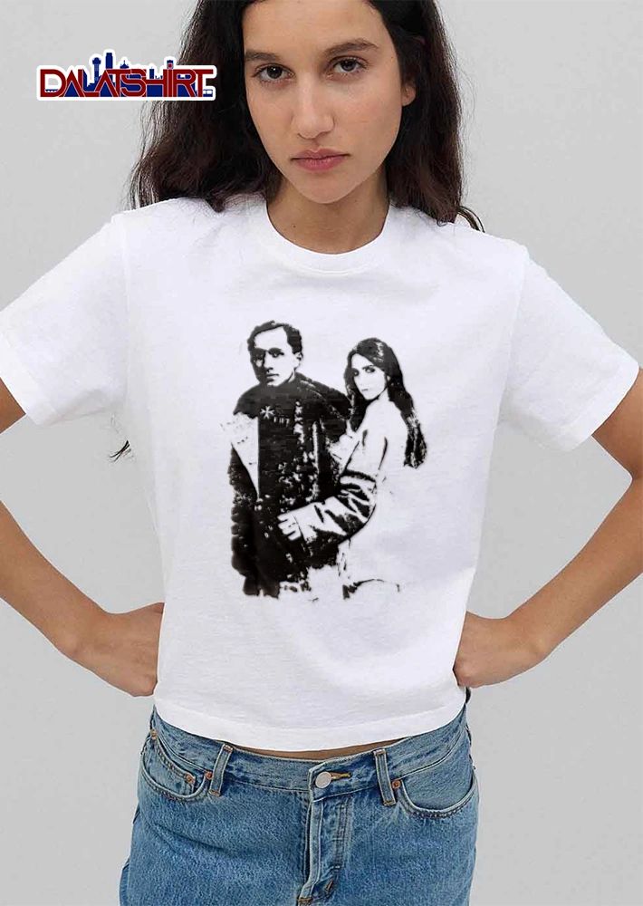 Man and woman standing together shirt