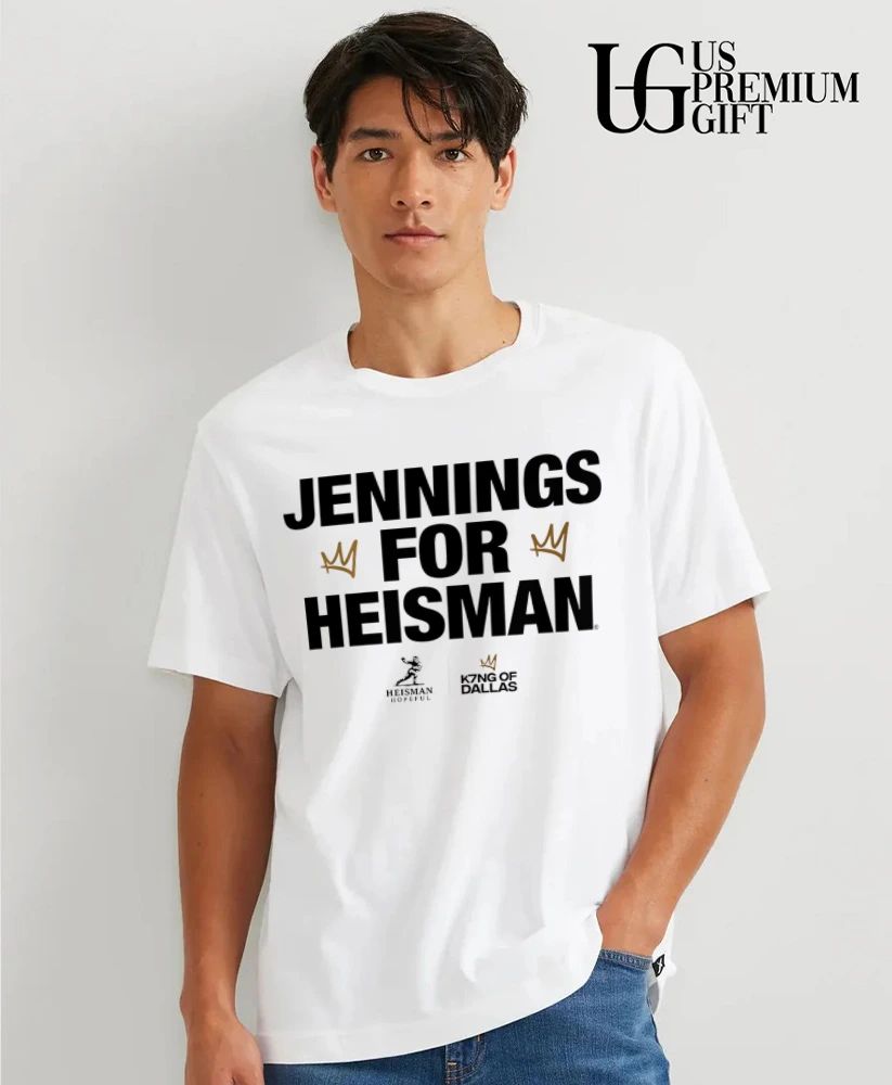Kevin Jennings For Heisman SMU Mustangs football K7ing of Dallas shirt