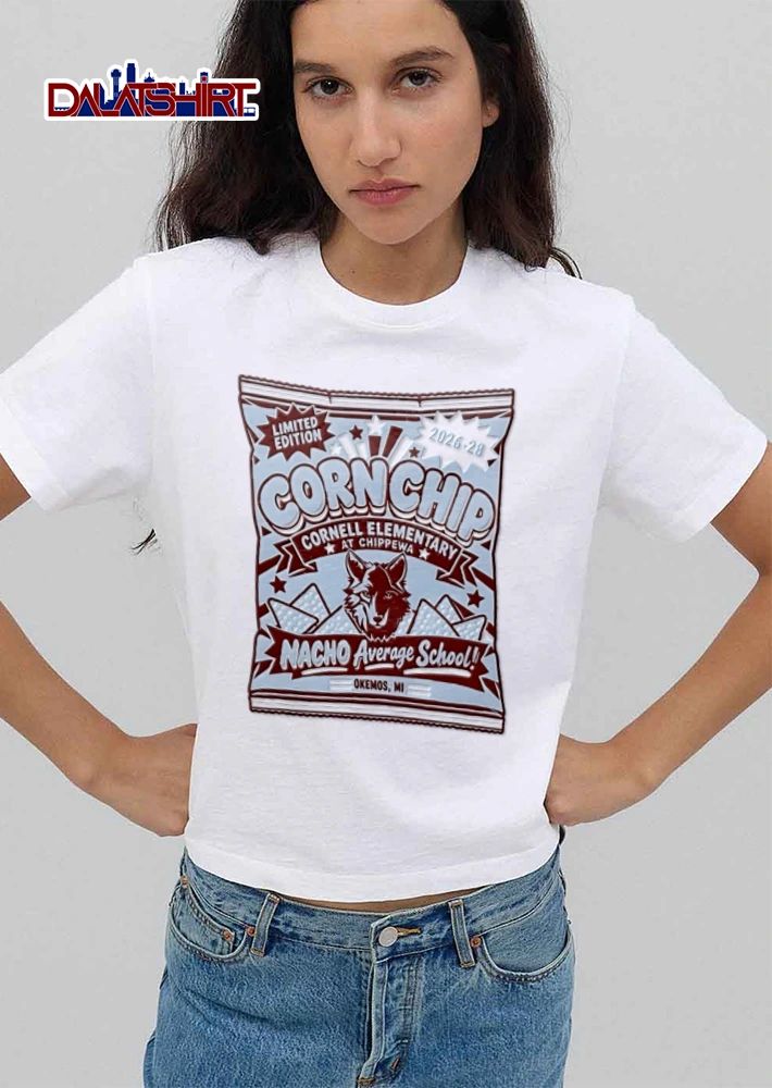 Nacho Average School 2026 2028 cornchip bag wolf mascot illustration shirt