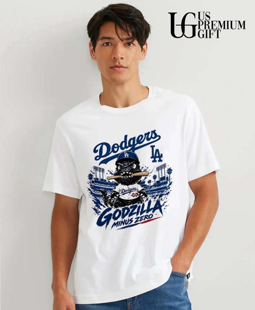 Godzilla Minus One Crossover Los Angeles Dodgers baseball 2026 shirt